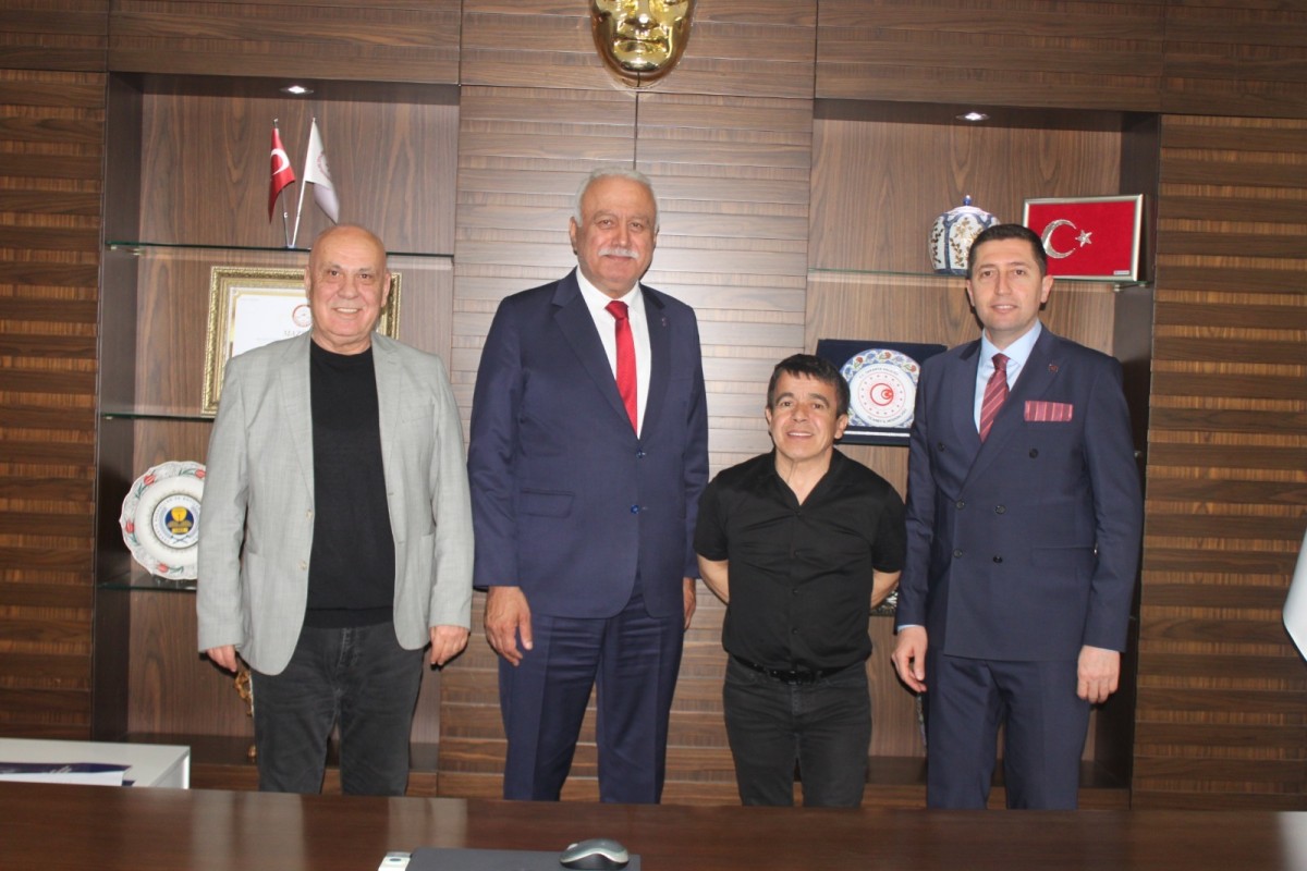 EFSANE SPORCU HALİL MUTLU’DAN SESOB’A ZİYARET