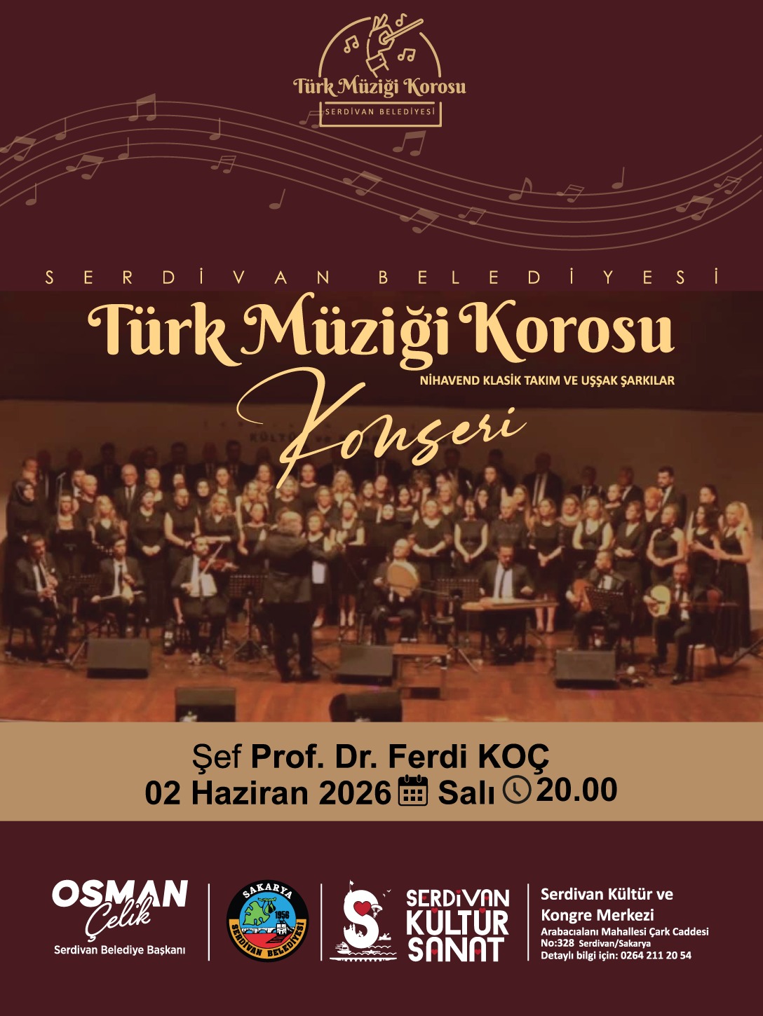 Serdivan Türk Müziği Korosu’ndan Nihavend ve Uşşak Esintileri